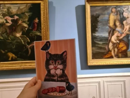 Открытка котики "Колбасный король" - изображение 4