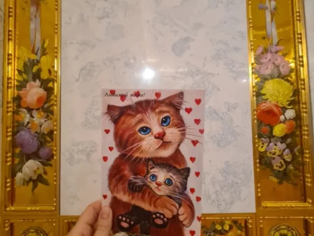 Открытка подарок маме "Мама кошка" - изображение 5