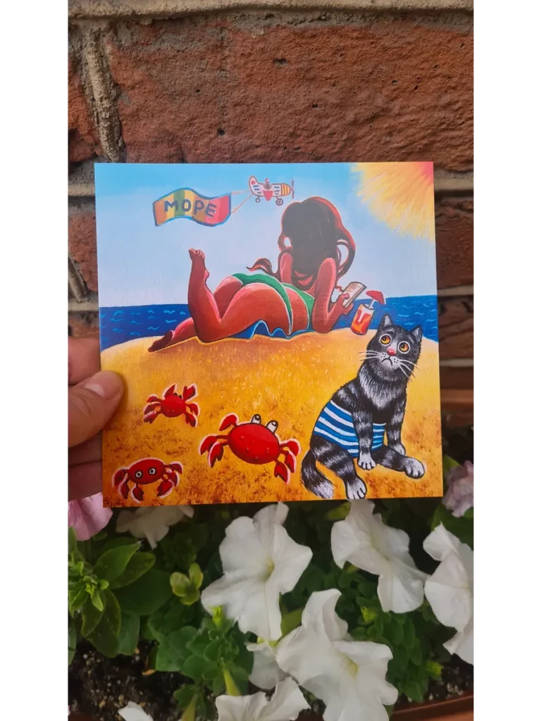 Открытка сувенирная "Хочу на море"