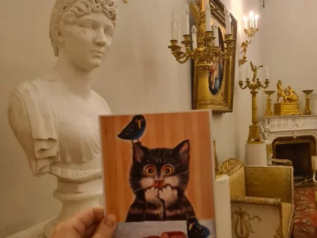 Открытка котики "Колбасный король" - изображение 5