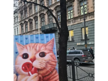Открытка котики "Леденец и котик" - изображение 7