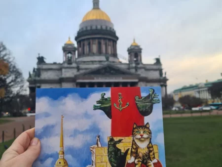 Открытка сувенир с котиком "Санкт-Петербург" - изображение 7