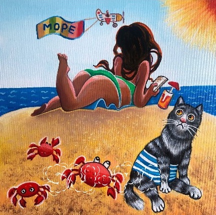 Открытка сувенирная "Хочу на море"