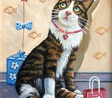 Набор (магнит+4 открытки) «Кот и сосиска» - изображение 7