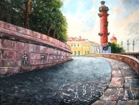 Открытка сувенир Санкт-Петербург "Ростральная колонна" - изображение 1