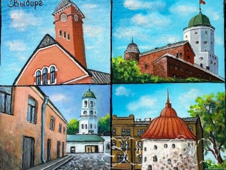 Открытка сувенир Выборг "Достопримечательности Выборга" - изображение 1